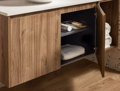 Acre Vanity custom bathroom cabinet for storage