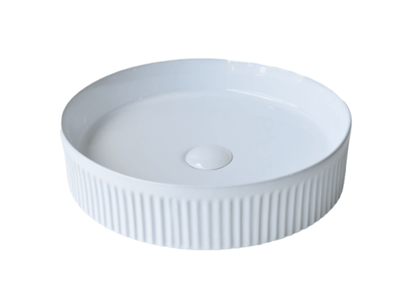 Fluted Circle Basin