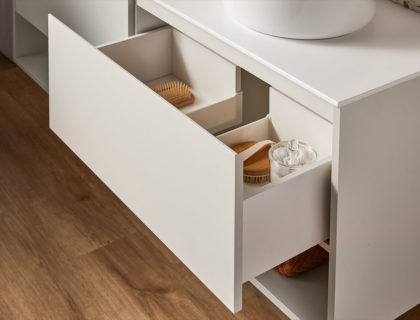 Boston Vanity custom vanity with basin