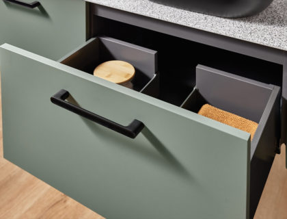 Handler Vanity custom vanity with basin