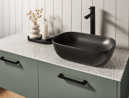 Handler Vanity custom bathroom cabinet for storage