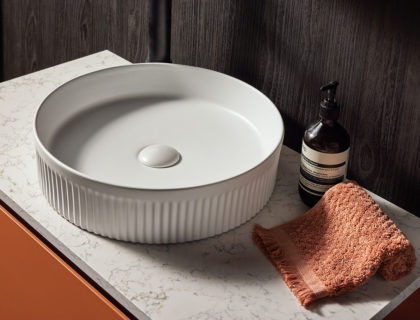 Fluted Circle Basin designer basins