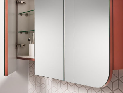 Spectra Mirrored Cabinet 